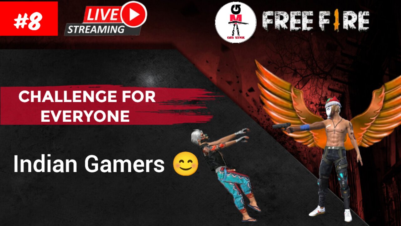 🔴LIVE - GM STAR - CHALLENGE FOR EVERYONE FREE FIRE GAMEPLAY