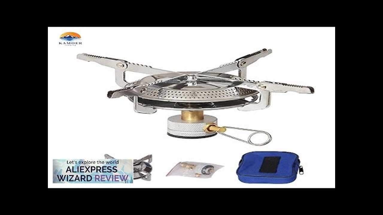 Kamoer pan head Tourist Burner Camping Gas Stove Outdoor Strong Fire Stove Review