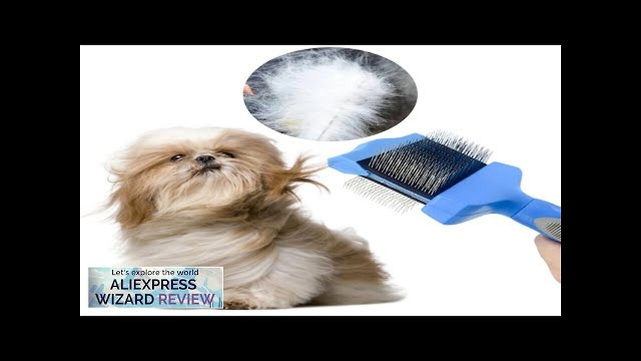 Double Sided Pet Brush Dog Cat Hair Fur Bristle Grooming Shedding Cleaning Review