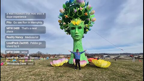 SCULPTURE FIELDS AT MONTAGUE PARK walkthru w/PEBBS - CHATTANOOGA T.N. IRL #ZEBBS