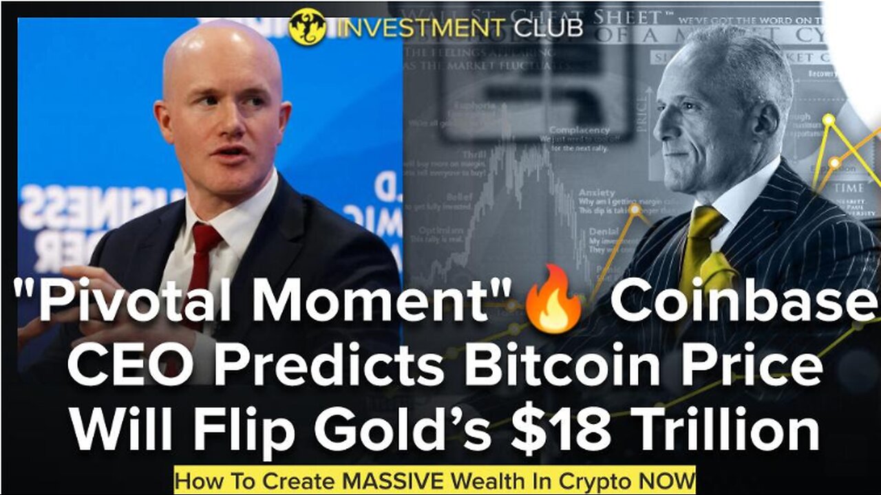 "Pivotal Moment" - Coinbase CEO Predicts Bitcoin Price Will Flip Gold’s $18 Trillion