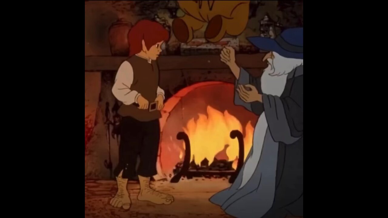 Gandalf messing with Frodo