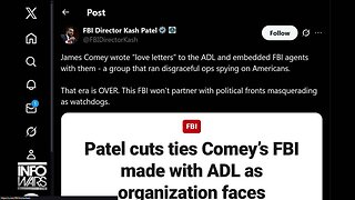 BREAKING: ADL Begs For A Phone Call With Kash Patel After FBI Cuts Ties