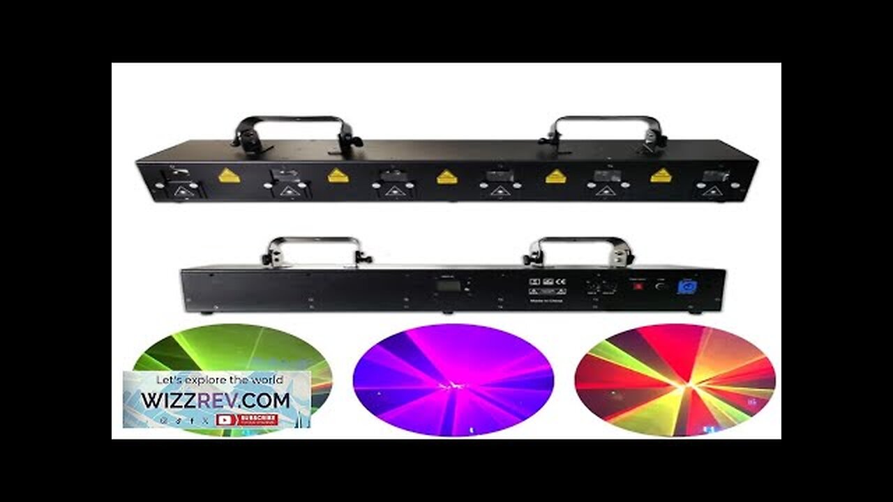 6 heads 12W RGB 20KPPS Acanning Animation Laser Light DJ Disco Party Review