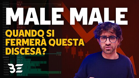 🚨 BITCOIN: MALE MALE || DOVE SI FERMERÀ QUESTA ECATOMBE?