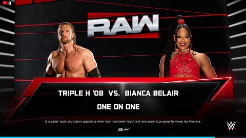 HHH Vs Bianca Belair | WWE2K25