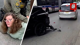 ICE agents ram into SUV blocking their van after arresting WGN-TV Chicago employee