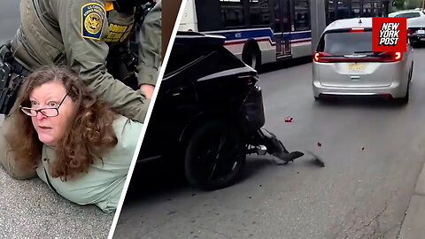 ICE agents ram into SUV blocking their van after arresting WGN-TV Chicago employee
			