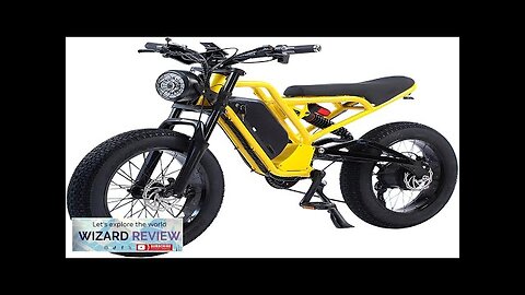 2000W Electric Bike for Adults35MPH AWD Dual Motor Electric Mountain Bike48V23Ah Removable Review