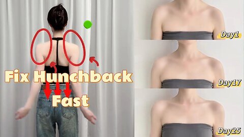 Fix Hunchback & Slim Back Fast 💪 | Home Workout for Better Posture & Fat Loss