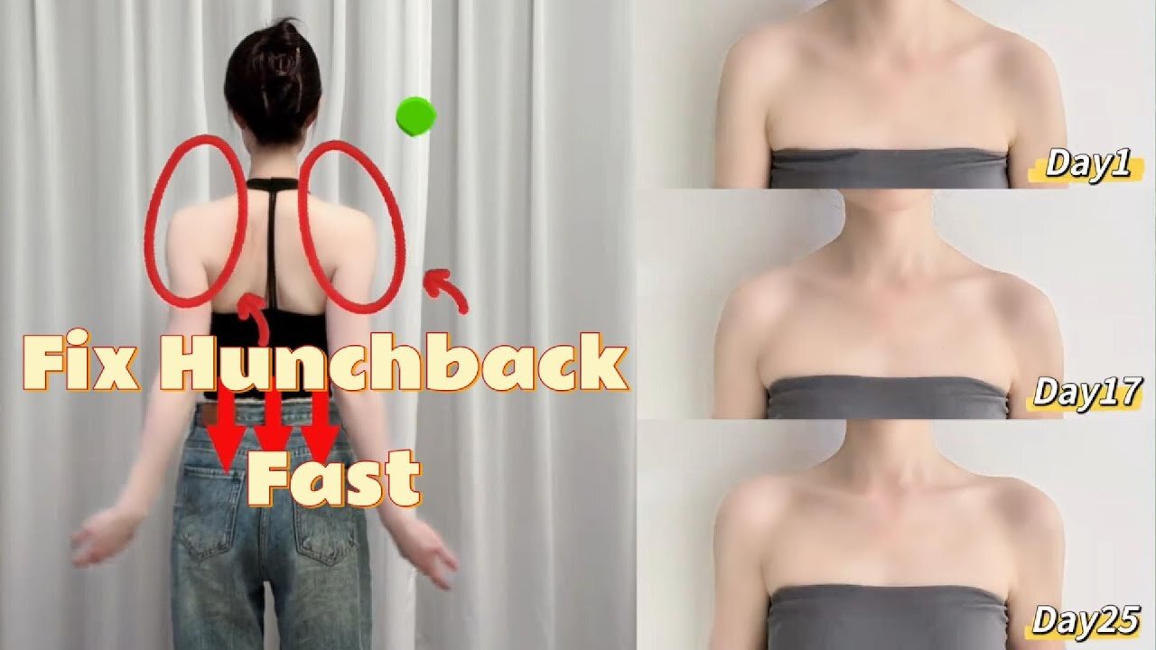 Fix Hunchback & Slim Back Fast 💪 | Home Workout for Better Posture & Fat Loss