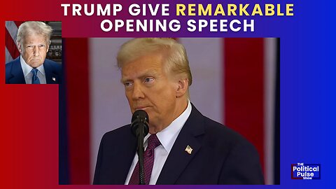 President Trump delivers REMARKABLE OPENING SPEECH at Inauguration.