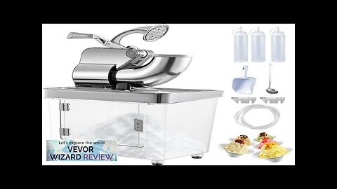 VEVOR 110V Commercial Ice Crusher 440LBS/H ETL Approved 300W Electric Snow Cone Review