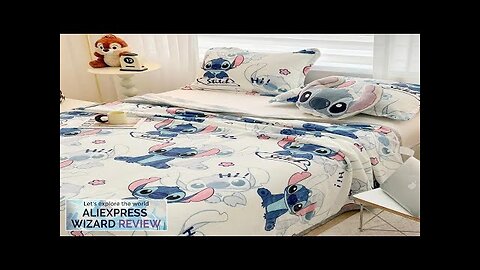 Stitch Cartoon Blanket Kawaii Lightweight Style Home Textile Flannel Soft Throw Blanket Review