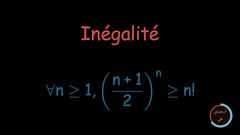 Une majoration de la factorielle :