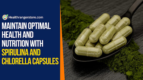 Maintain optimal health and nutrition with Spirulina and Chlorella Capsules