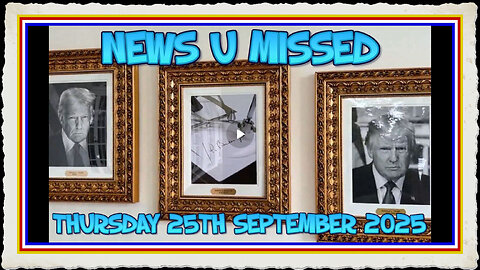 NEWS U MISSED WITH PAUL BROOKER DREW DEMI 24TH SEPTEMBER 2025 