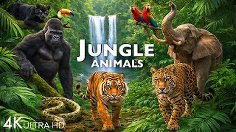 JUNGLE ANIMAL DISCOVERY / 60FPS 4K ULTRA HD #4K #ANIMALS