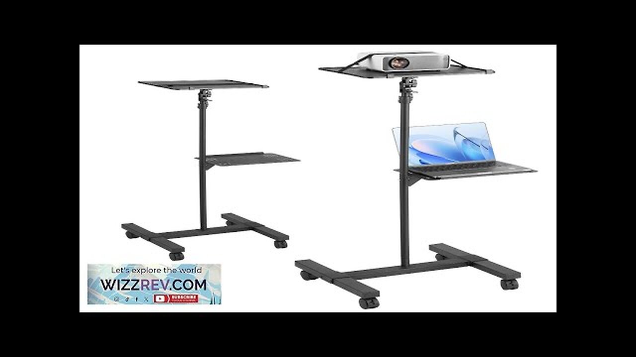 VEVOR Projector Stand with Wheels Projector Floor Stand Height from 22.8-57.3" Review