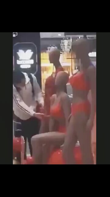 It's that hot mannequin love baby! Y'all just don't understand!