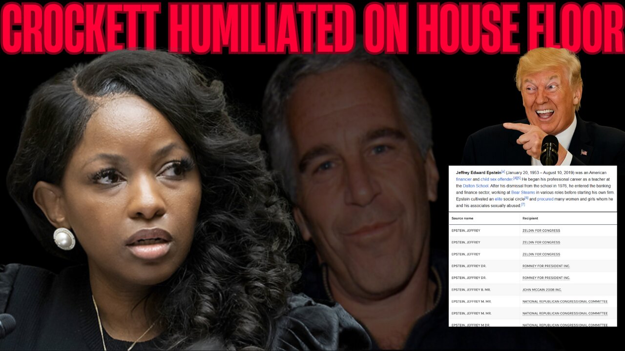 Crockett’s Epstein Smear COLLAPSES After Journalist Exposes the Truth