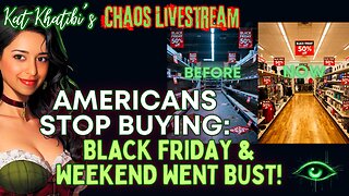 Americans Stop Buying: Black Friday & Weekend Went BUST! Everyone is BROKE!?
