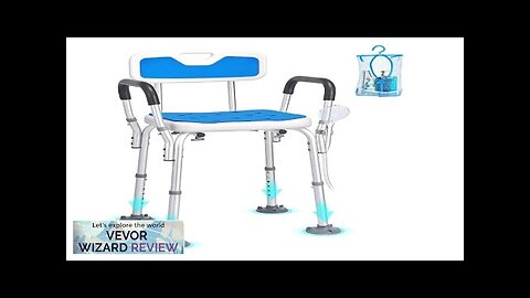 VEVOR Shower Chair Seat with Padded Arms and Back Shower Stool Review