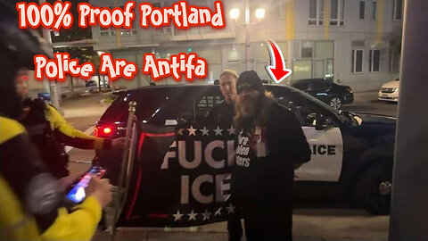 #Portland Police Pumping A F #Trump Flag They Are #ANTIFA In Portland #ICE #Protest