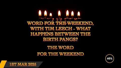 Word for the Weekend - What Happens Between the Birth Pangs - Tim Leech