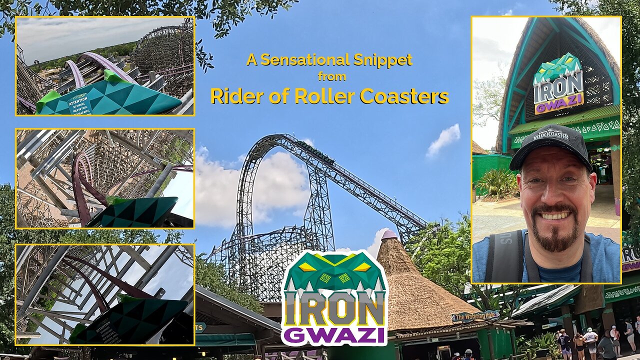 A Sensational Snippet from Rider of Roller Coasters: Iron Gwazi at Busch Gardens, Tampa [On Ride]