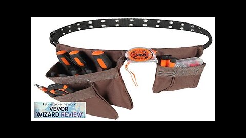 VEVOR Tool Belt Adjusts from 29 Inches to 54 Inches Polyester Heavy Review