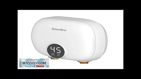 Briwellna P32 Tankless Water Heater 110V/220V On-Demand Hot Water Compact Size Smart Review