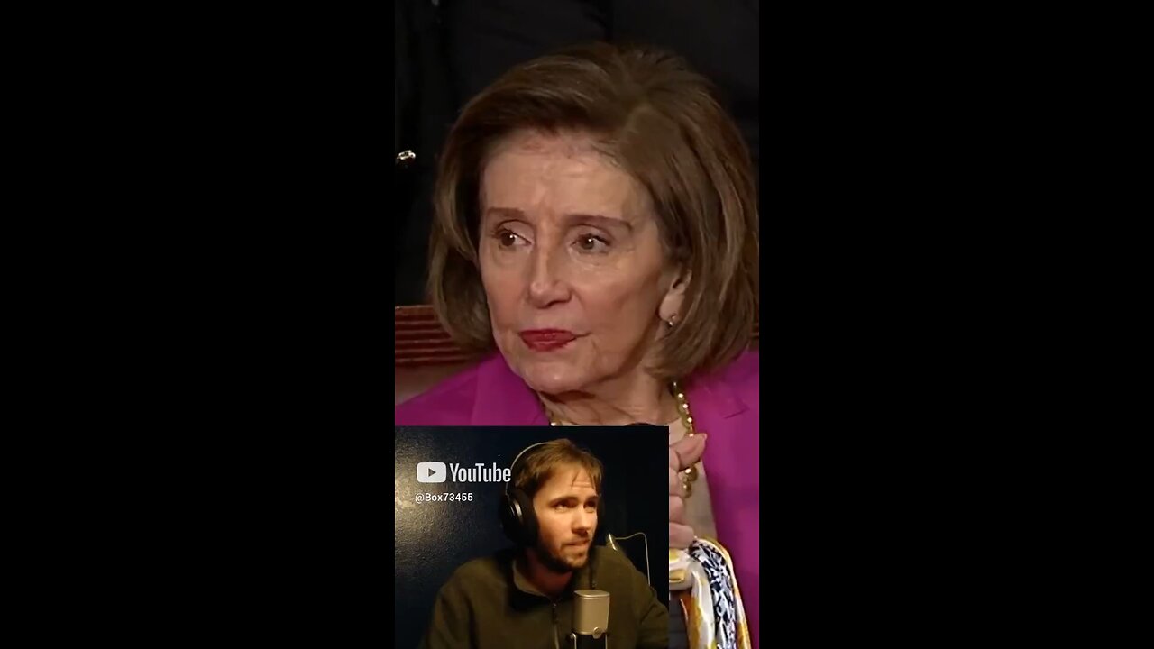 Pelosi Spotted at President Trump's 2025 address to a joint session of Congress - Reactiob