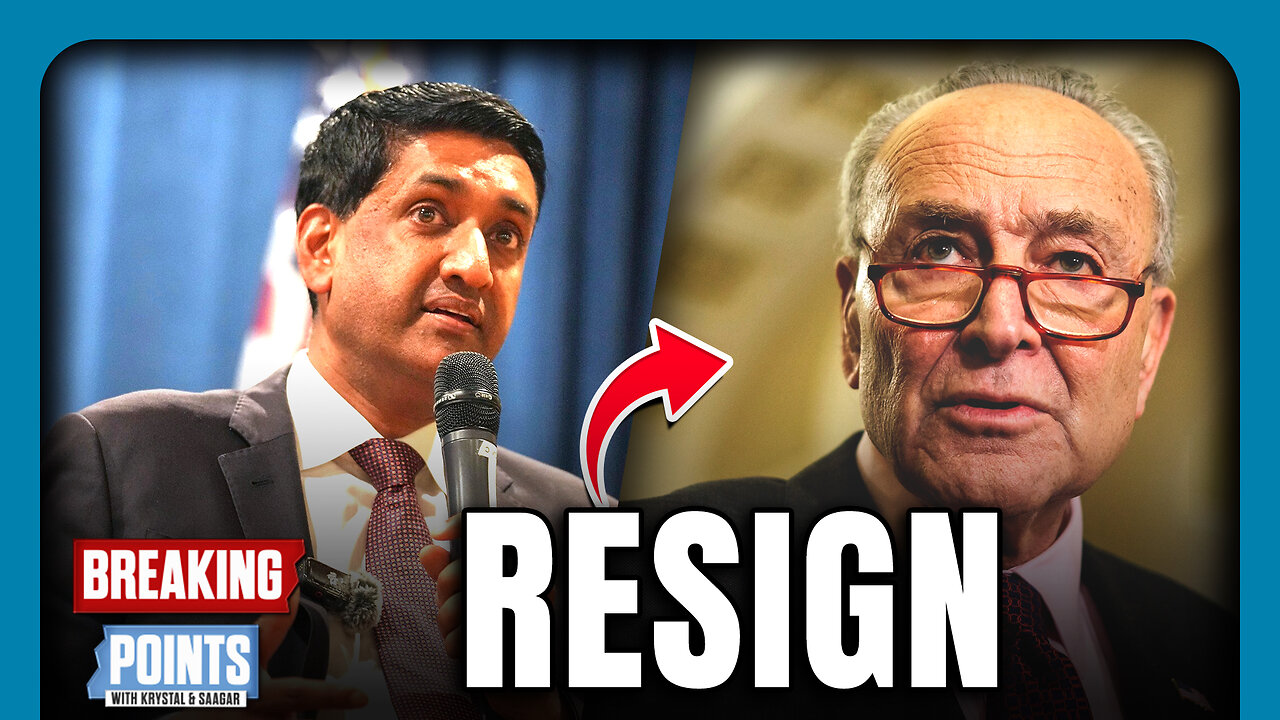 Ro Khanna: SCHUMER MUST RESIGN As Dem Leader