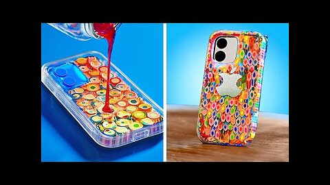 🎨 CREATE YOUR OWN RAINBOW PHONE CASE – SIMPLE DIY IDEAS! 😍📱