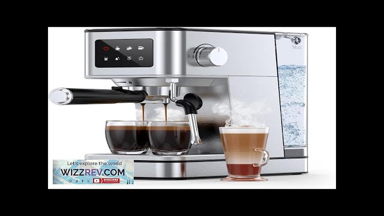 Espresso Machine 20 Bar Professional Espresso Maker Milk Frother Steam Wand Review