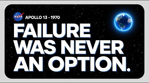 APOLLO 13: Failure Was Not An Option | Cinematic Space EDM | NASA 1970 True Story