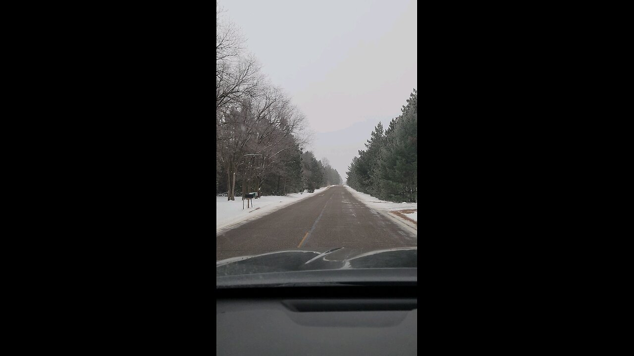 Just driving on a cool light winter day