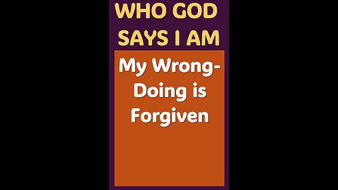 MY WRONG-DOING IS FORGIVEN #wordofgod #Jesus #God #forgiveness #peace #spirituality #love #happy