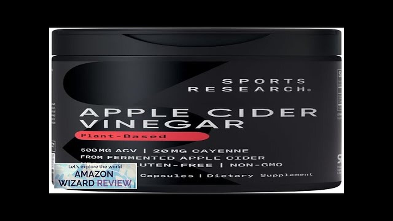 Sports Research Apple Cider Vinegar with Cayenne Pepper Made from Organic Review