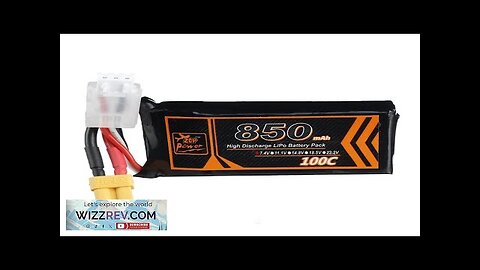 ZOP Power 7.4V 850mAh 100C 2S Lipo Battery XT30 Plug for RC Review