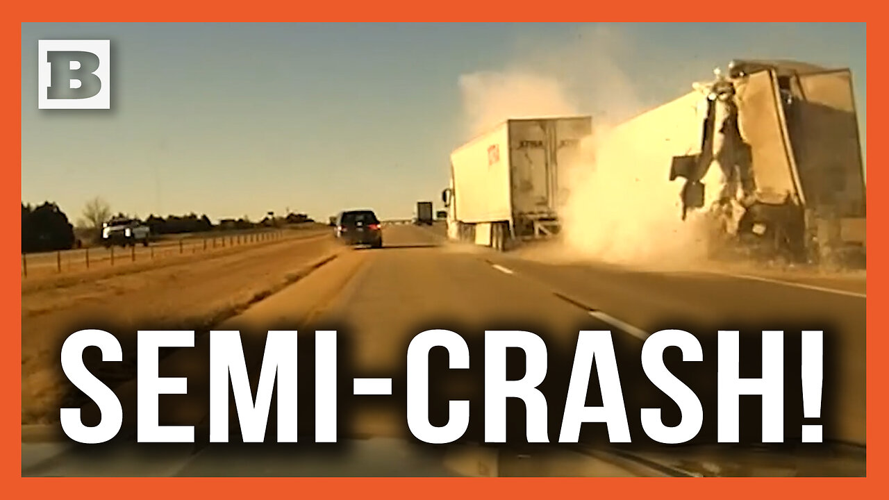 Close Call: Two Semi-Trucks Collide on I-40 in Oklahoma, No Injuries Reported