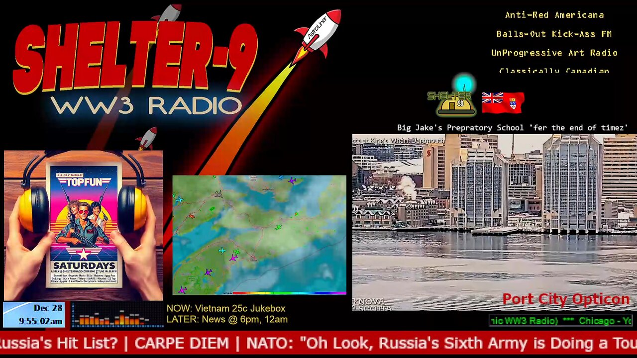 LIVE 24/7 Music/Wx/Prepping/WW3-News