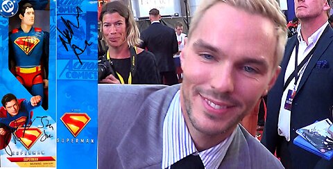 NICHOLAS HOULT ⭐️ signed Superman toy donated to charity ❤️ Christopher and Dana Reeve Foundation 💛