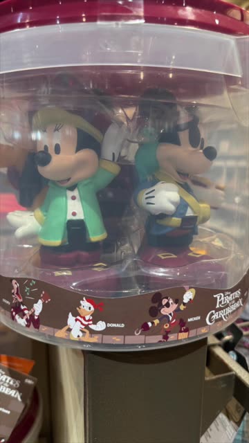 Disney Parks Pirates of the Caribbean Mickey Mouse and Friends Bath Toy Set #shorts