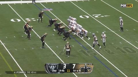 US Sports Football Feat. Las Vegas Raiders vs. New Orleans Saints 2024 Week 17 Game Highlights