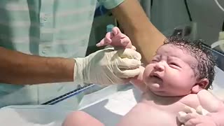 Viral: newborn baby after birth #crying #motivation #viral vedio #nursing work #