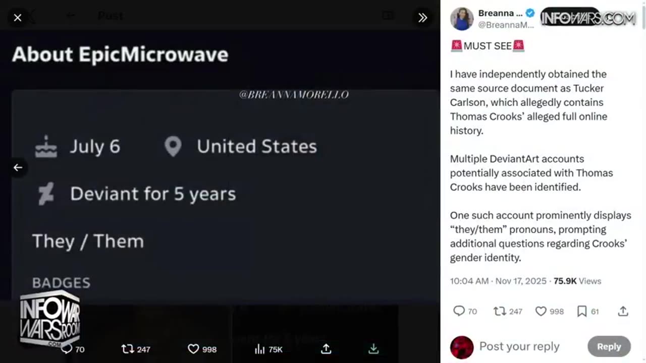 INFOWARS WAR ROOM [FULL] Monday 11/17/25 • Trump Takes Tucker’s Side In MAGA Civil War Over Fuentes Interview