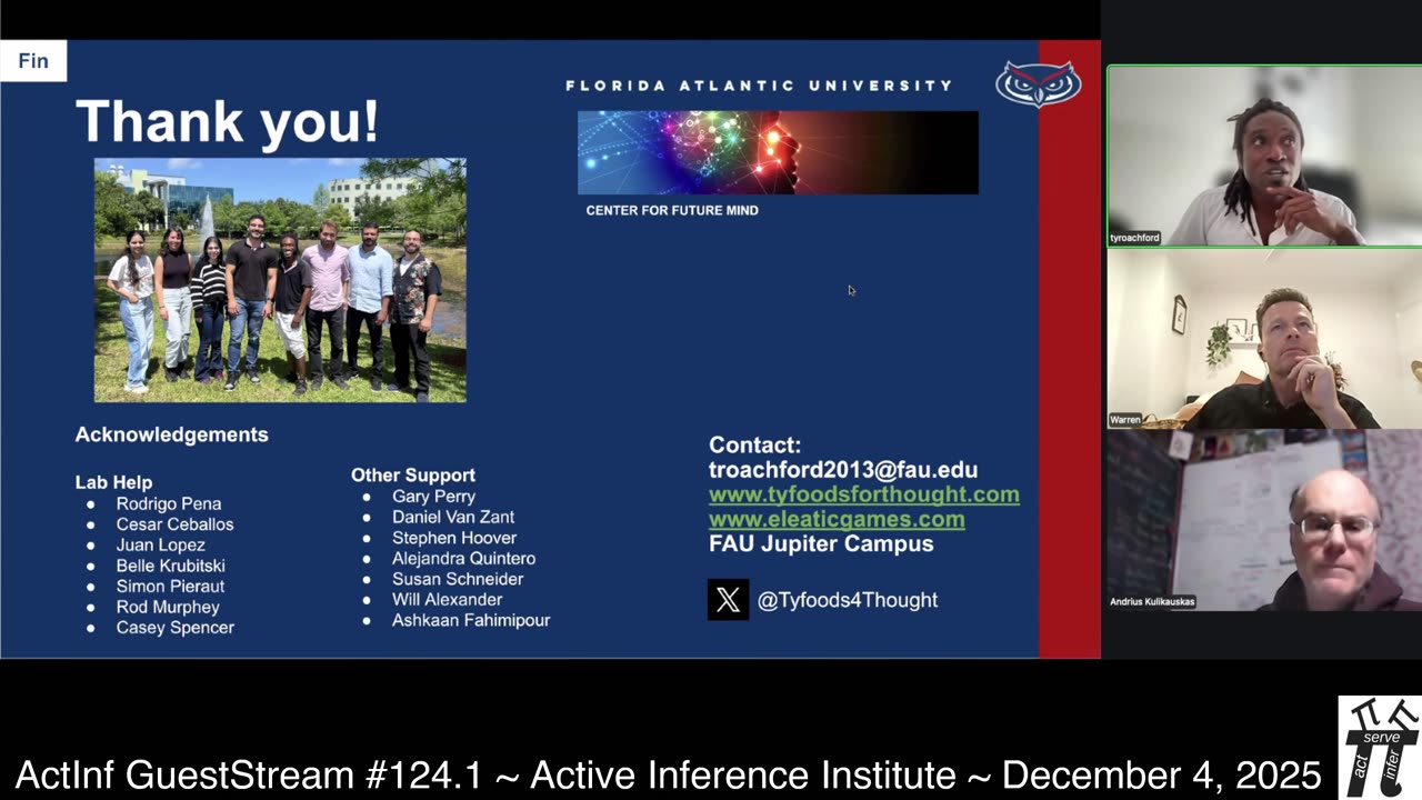 ActInf GuestStream 124.1 ~ Ty Roachford: "PCT vs. FEP: A Comparison"