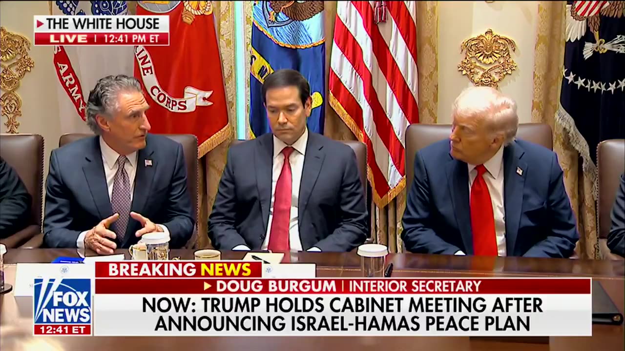 . @SecretaryBurgum to @POTUS : "Those two things that you're standing on